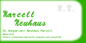 marcell neuhaus business card